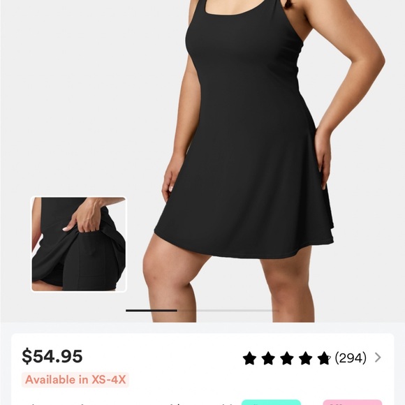 HALARA Everyday Airy backless plus size mini dress - Picture 3 of 3